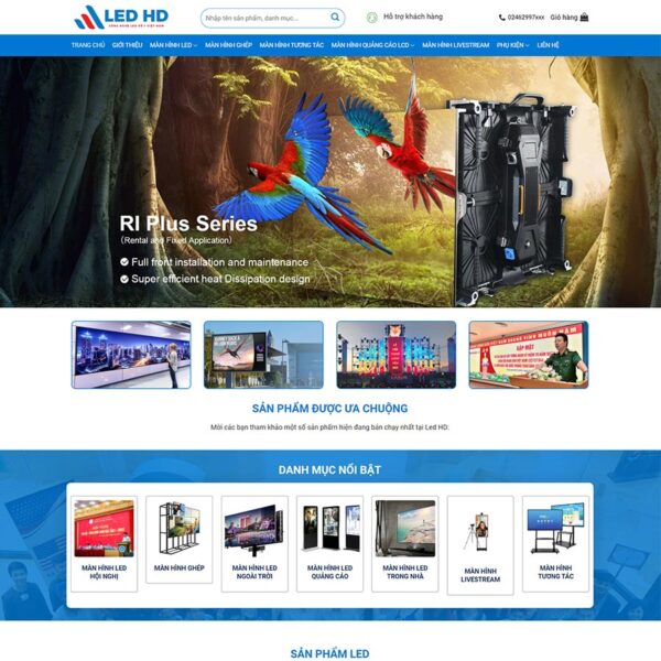 Theme WordPress bán và thi công màn hình led, Bán hàng, Màn hình, Màn hình led, Quảng cáo