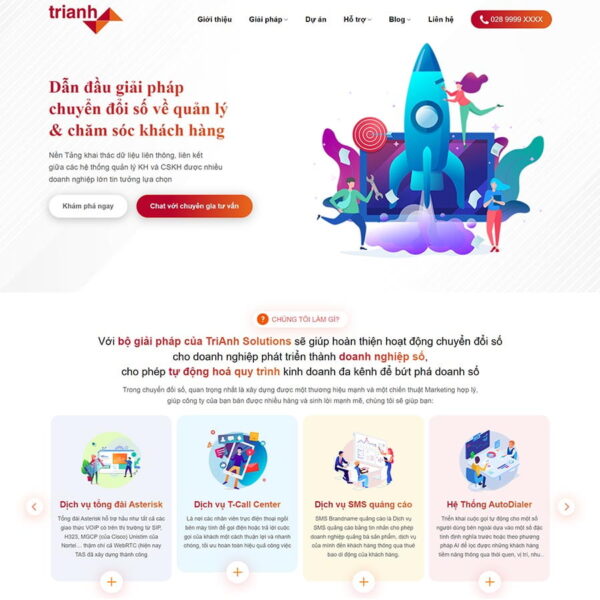 Theme WordPress dịch vụ chuyển đổi số doanh nghiệp, Công ty, Chuyển đổi số, Giải pháp, số hóa