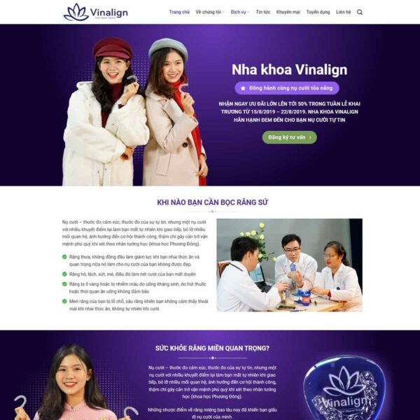 Theme WordPress dịch vụ Nha Khoa 03, Công ty, Dịch vụ, Nha khoa, Phòng khám