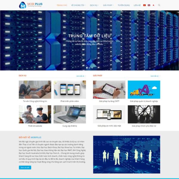 Theme WordPress giới thiệu công ty dịch vụ mạng, CNTT, Công ty, Dịch vụ mạng, Máy chủ, Sever
