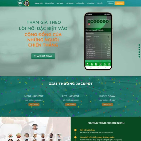 Theme WordPress giới thiệu đầu tư xổ số luckydozens, Landing Page, Đầu tư, Lucky, luckydozens, Tài chính, xổ số