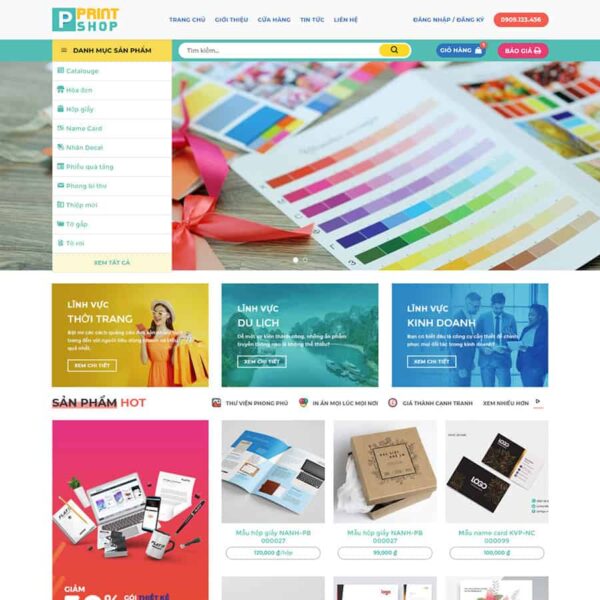 Theme WordPress in ấn, thiết kế, Công ty, In ấn