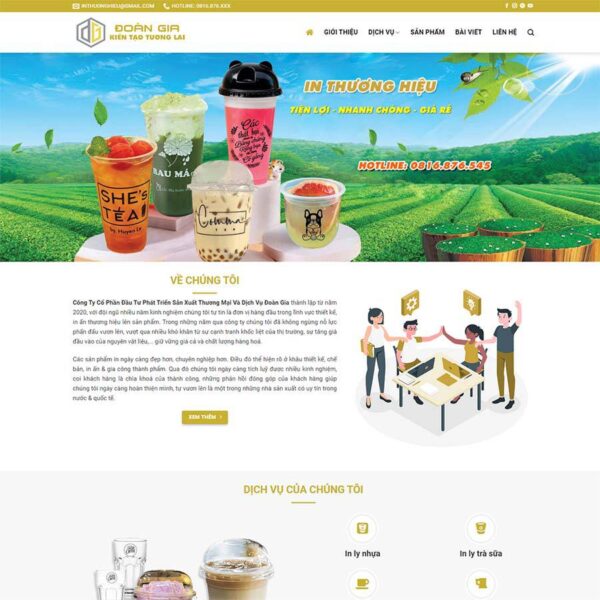 Theme WordPress in nhựa, Bán hàng, In ấn, in nhựa