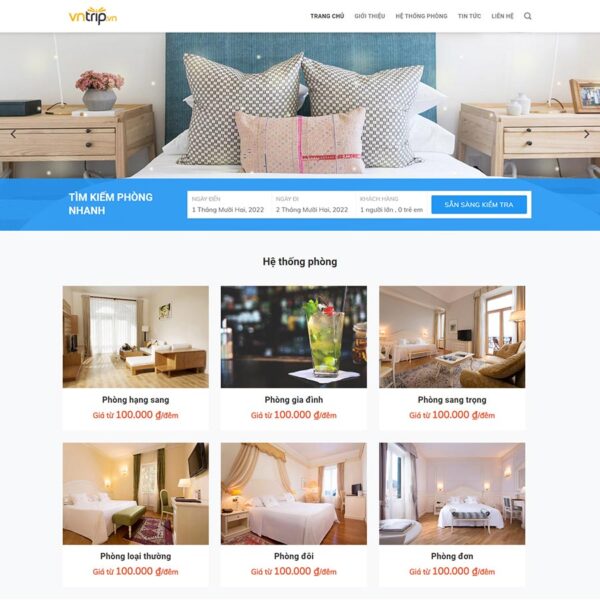 Theme WordPress khách sạn 05, Du lịch, homestay, Khách sạn, nhà nghỉ, Resort