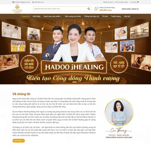 Theme WordPress mỹ phẩm 18, Bán hàng, Làm đẹp, Mỹ phẩm, Spa