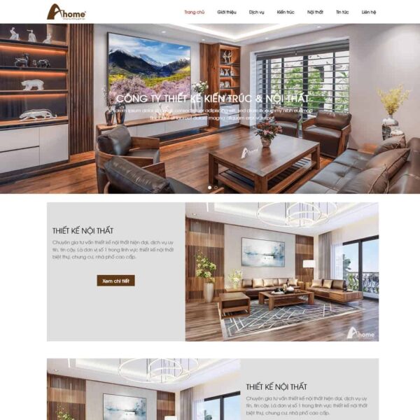 Theme WordPress nội thất 12, Công ty, Nội thất, Kiến trúc, Thiết kế