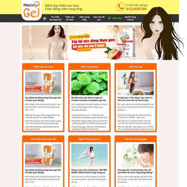 Theme WordPress thực phẩm 20, Thực phẩm, Làm đẹp, Thực phẩm chức năng, Thuốc